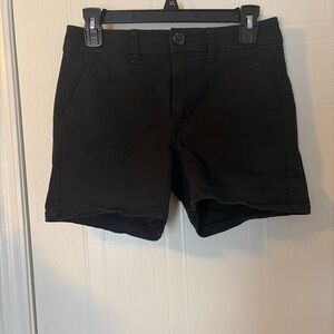 American Eagle Shortie Shorts High Rise Size 2 Black